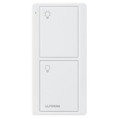 Lutron 2-Button Pico Remote Control for Caseta Wireless Dimmer, White