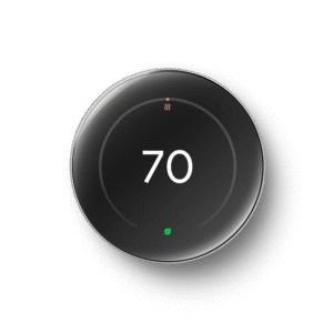 Google Nest Learning Thermostat 4th Generation With Nest Temperature Sensor 2nd Gen-Polished Silver