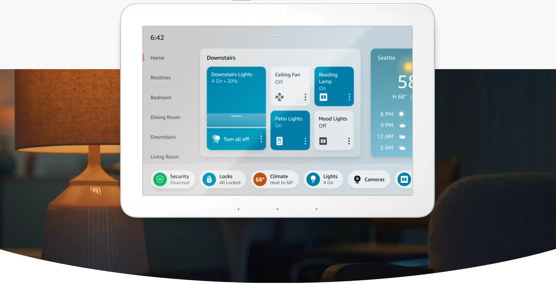 Amazon Echo Hub 8” Smart Home Control Panel with Alexa - US Version - Image 5