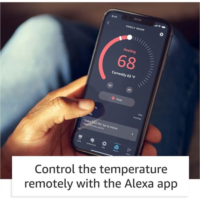 Amazon Smart Thermostat – Save money and energy - Works with Alexa and Ring - 1st Gen S6ED3R - US Version - Image 4