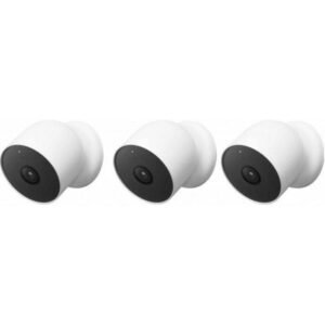 Google Nest Camera Outdoor or Indoor Battery 3 Pack, GA02077-US - Snow