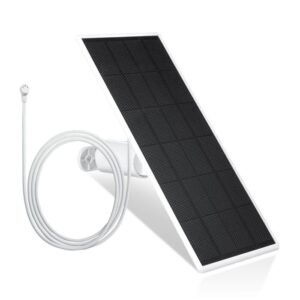 Wasserstein Solar Panel for Google Nest Cam Outdoor or Indoor, Battery
